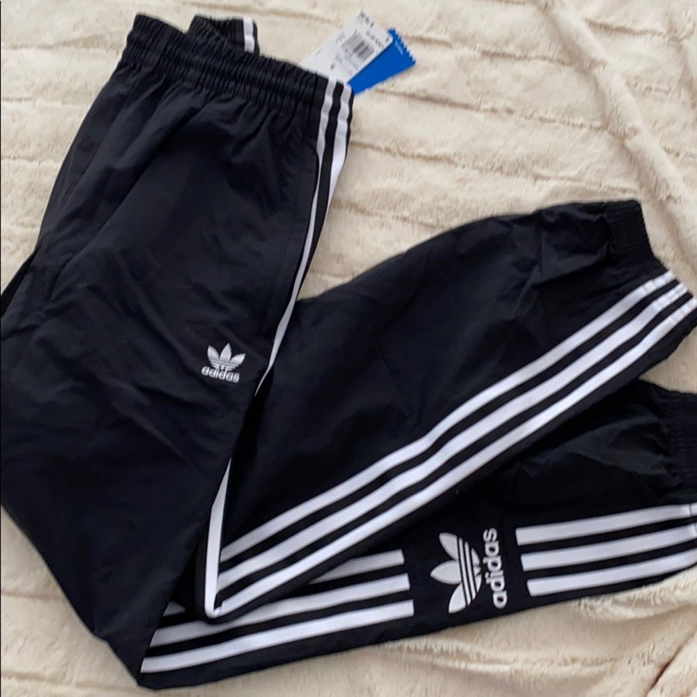Adidas black track pants